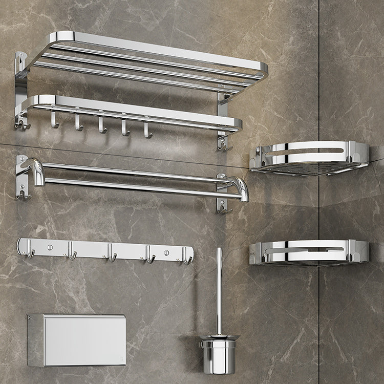 Contemporary Bathroom Accessory Set - Chrome-Plated Stainless Steel, view 2