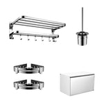 Contemporary Bathroom Accessory Set - Chrome-Plated Stainless Steel, view 25