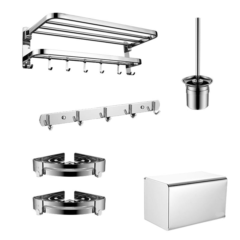 Contemporary Bathroom Accessory Set - Chrome-Plated Stainless Steel, view 26
