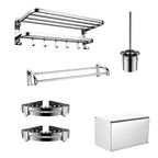 Contemporary Bathroom Accessory Set - Chrome-Plated Stainless Steel, view 28