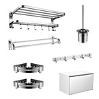 Contemporary Bathroom Accessory Set - Chrome-Plated Stainless Steel, view 29