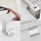 Contemporary Bathroom Accessory Set - Chrome-Plated Stainless Steel, view 7