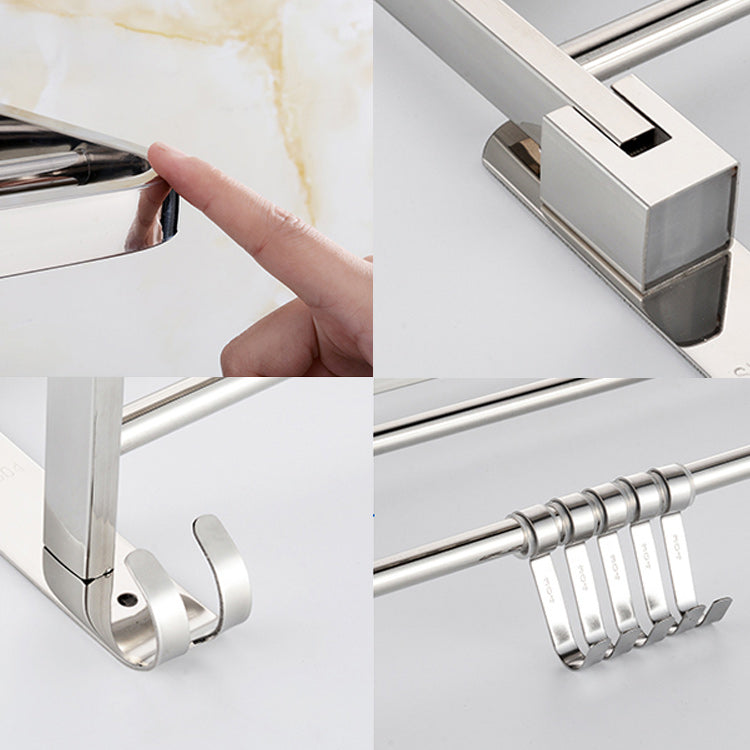 Contemporary Bathroom Accessory Set - Chrome-Plated Stainless Steel, view 7