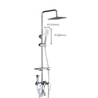 Modern Adjustable Swivel Shower Head for Bathroom - Dual Spray, Metal, view 10