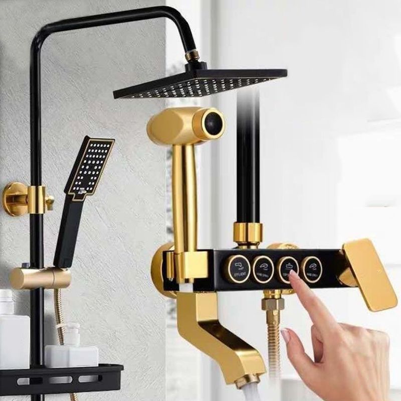 Modern Adjustable Swivel Shower Head for Bathroom - Dual Spray, Metal, view 20