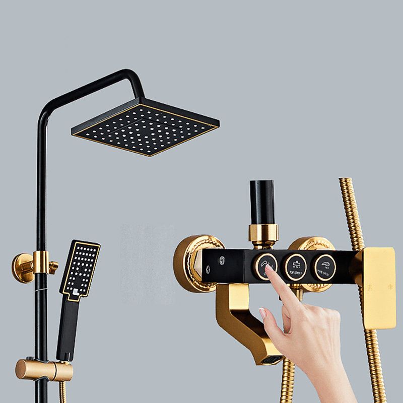 Modern Adjustable Swivel Shower Head for Bathroom - Dual Spray, Metal, view 24