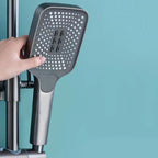 Modern Adjustable Swivel Shower Head for Bathroom - Dual Spray, Metal, view 26