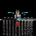 Modern Adjustable Swivel Shower Head for Bathroom - Dual Spray, Metal, view 5