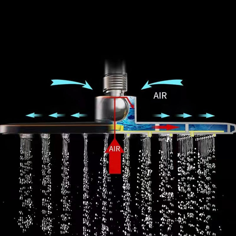 Modern Adjustable Swivel Shower Head for Bathroom - Dual Spray, Metal, view 5