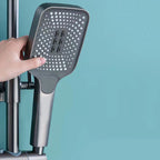 Modern Adjustable Swivel Shower Head for Bathroom - Dual Spray, Metal, view 53