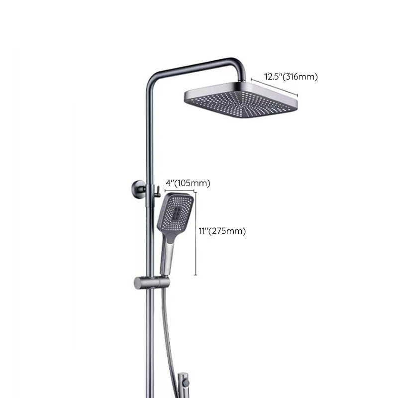 Modern Adjustable Swivel Shower Head for Bathroom - Dual Spray, Metal, view 55