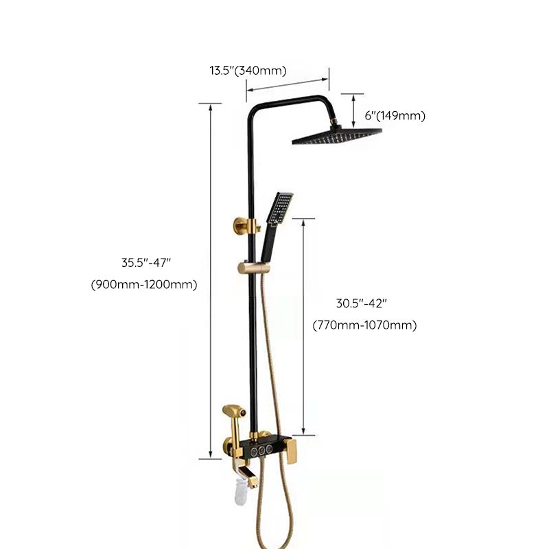 Modern Adjustable Swivel Shower Head for Bathroom - Dual Spray, Metal, view 57