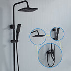 Modern Adjustable Swivel Shower Head for Bathroom - Dual Spray, Metal, view 61