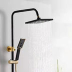 Modern Adjustable Swivel Shower Head for Bathroom - Dual Spray, Metal, view 65