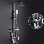 Modern Adjustable Swivel Shower Head for Bathroom - Dual Spray, Metal, view 74