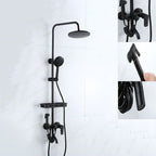 Modern Adjustable Swivel Shower Head for Bathroom - Dual Spray, Metal, view 75