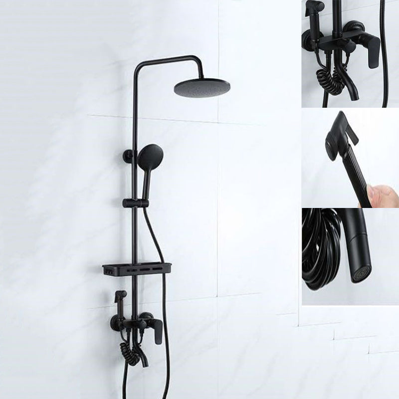 Modern Adjustable Swivel Shower Head for Bathroom - Dual Spray, Metal, view 75