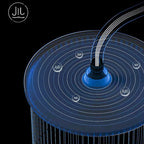 Modern Adjustable Swivel Shower Head for Bathroom - Dual Spray, Metal, view 8