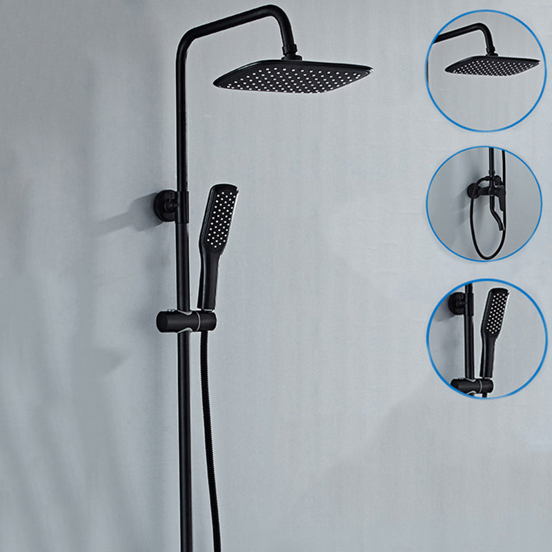 Modern Adjustable Swivel Shower Head for Bathroom - Dual Spray, Metal
