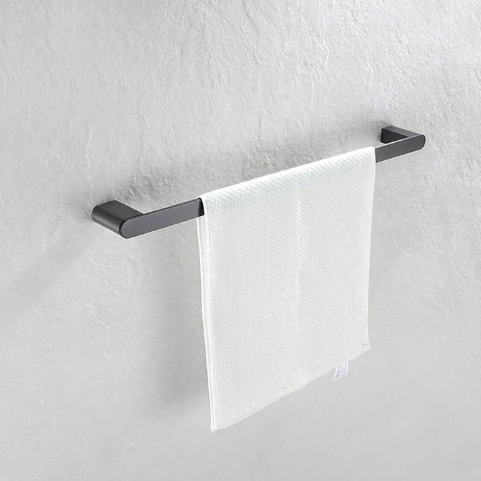 5-Piece Modern Bathroom Accessory Set Stainless Steel - Towel Rail, Robe Hooks, view 10