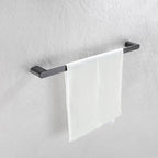 5-Piece Modern Bathroom Accessory Set Stainless Steel - Towel Rail, Robe Hooks, view 14