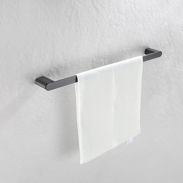 5-Piece Modern Bathroom Accessory Set Stainless Steel - Towel Rail, Robe Hooks, view 14