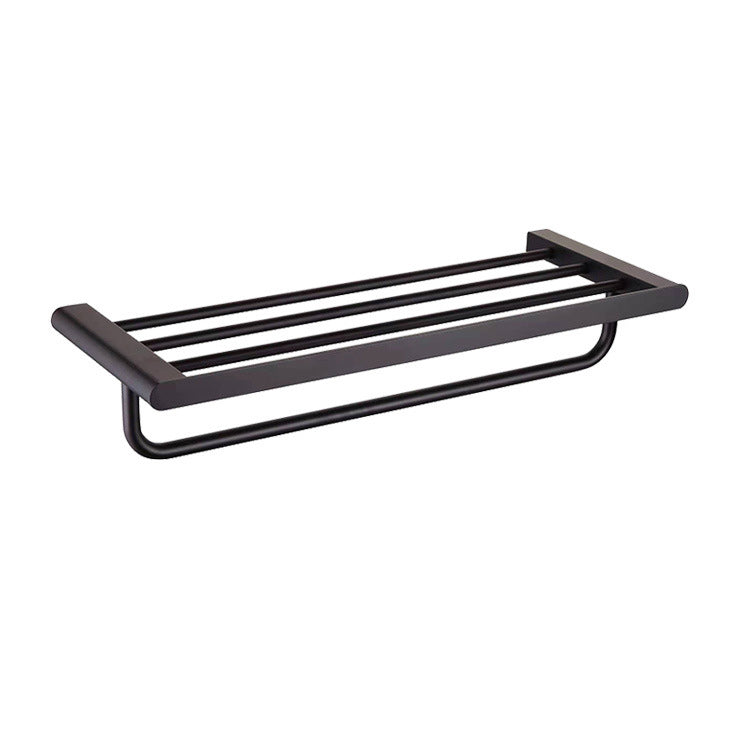 5-Piece Modern Bathroom Accessory Set Stainless Steel - Towel Rail, Robe Hooks, view 38