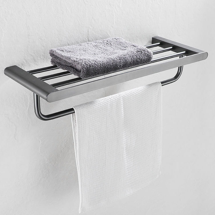 5-Piece Modern Bathroom Accessory Set Stainless Steel - Towel Rail, Robe Hooks, view 4