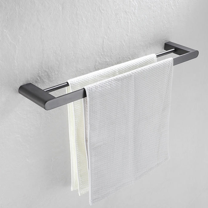 5-Piece Modern Bathroom Accessory Set Stainless Steel - Towel Rail, Robe Hooks, view 43