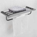 5-Piece Modern Bathroom Accessory Set Stainless Steel - Towel Rail, Robe Hooks, view 44