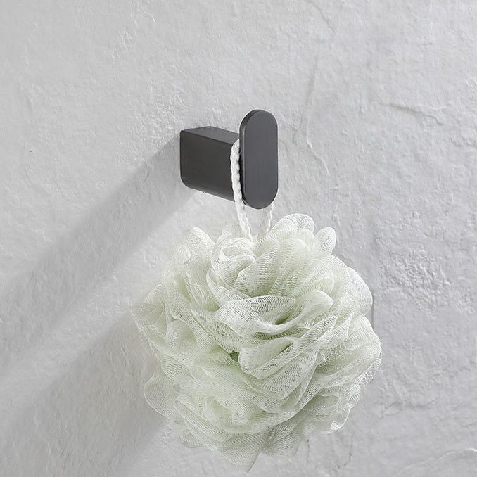 5-Piece Modern Bathroom Accessory Set Stainless Steel - Towel Rail, Robe Hooks, view 7