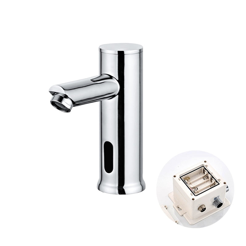 Automatic Infrared Sensor Tap for Kitchen or Bathroom - Brass Chrome Finish, view 2