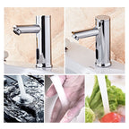 Automatic Infrared Sensor Tap for Kitchen or Bathroom - Brass Chrome Finish, view 6