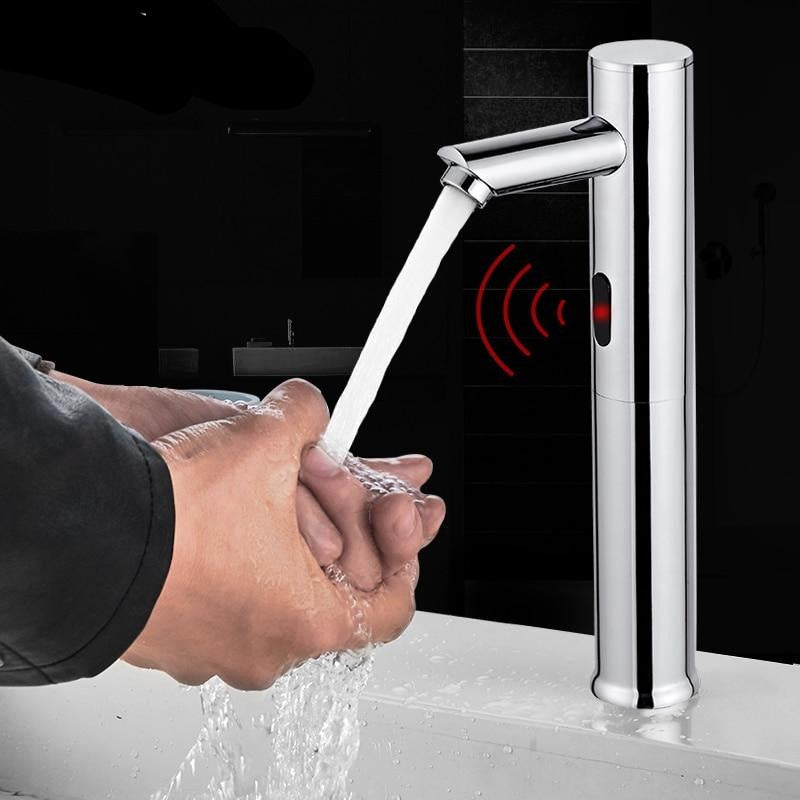 Automatic Infrared Sensor Tap for Kitchen or Bathroom - Brass Chrome Finish, view 7