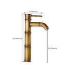 Country House Vessel Sink Faucet - Brass Copper, Waterfall Spout, Lever Handle, view 23
