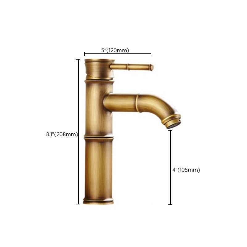 Country House Vessel Sink Faucet - Brass Copper, Waterfall Spout, Lever Handle, view 30