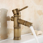 Country House Vessel Sink Faucet - Brass Copper, Waterfall Spout, Lever Handle, view 35