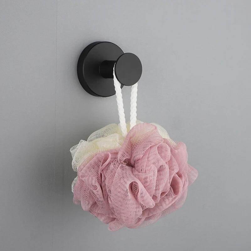 Bathroom Towel Holder Utility Shower Hooks - Stainless Steel, Black or Silver, view 10