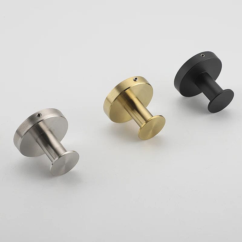 Bathroom Towel Holder Utility Shower Hooks - Stainless Steel, Black or Silver, view 12