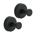 Bathroom Towel Holder Utility Shower Hooks - Stainless Steel, Black or Silver, view 14