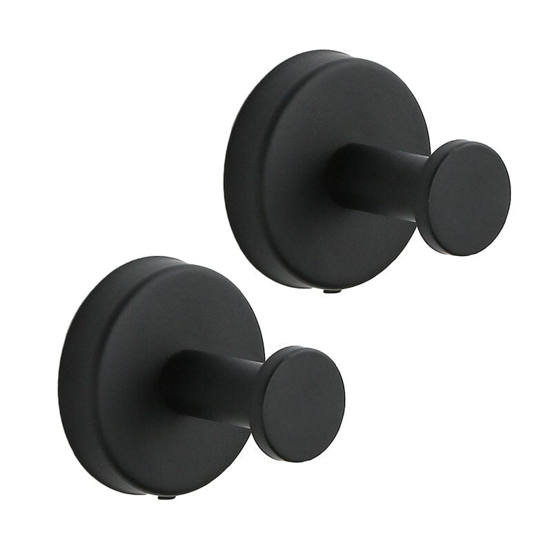Bathroom Towel Holder Utility Shower Hooks - Stainless Steel, Black or Silver, view 14