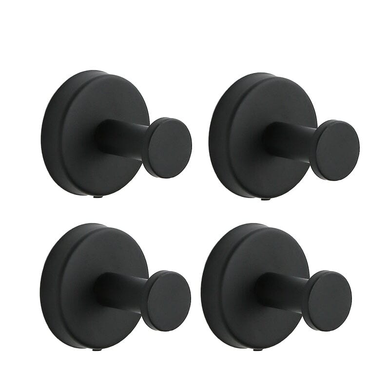 Bathroom Towel Holder Utility Shower Hooks - Stainless Steel, Black or Silver, view 15