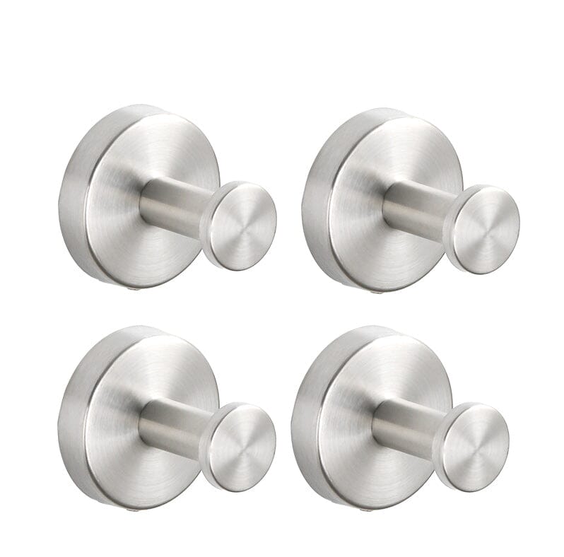 Bathroom Towel Holder Utility Shower Hooks - Stainless Steel, Black or Silver, view 18