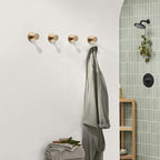 Bathroom Towel Holder Utility Shower Hooks - Stainless Steel, Black or Silver, view 8