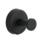 Bathroom Towel Holder Utility Shower Hooks - Stainless Steel, Black or Silver