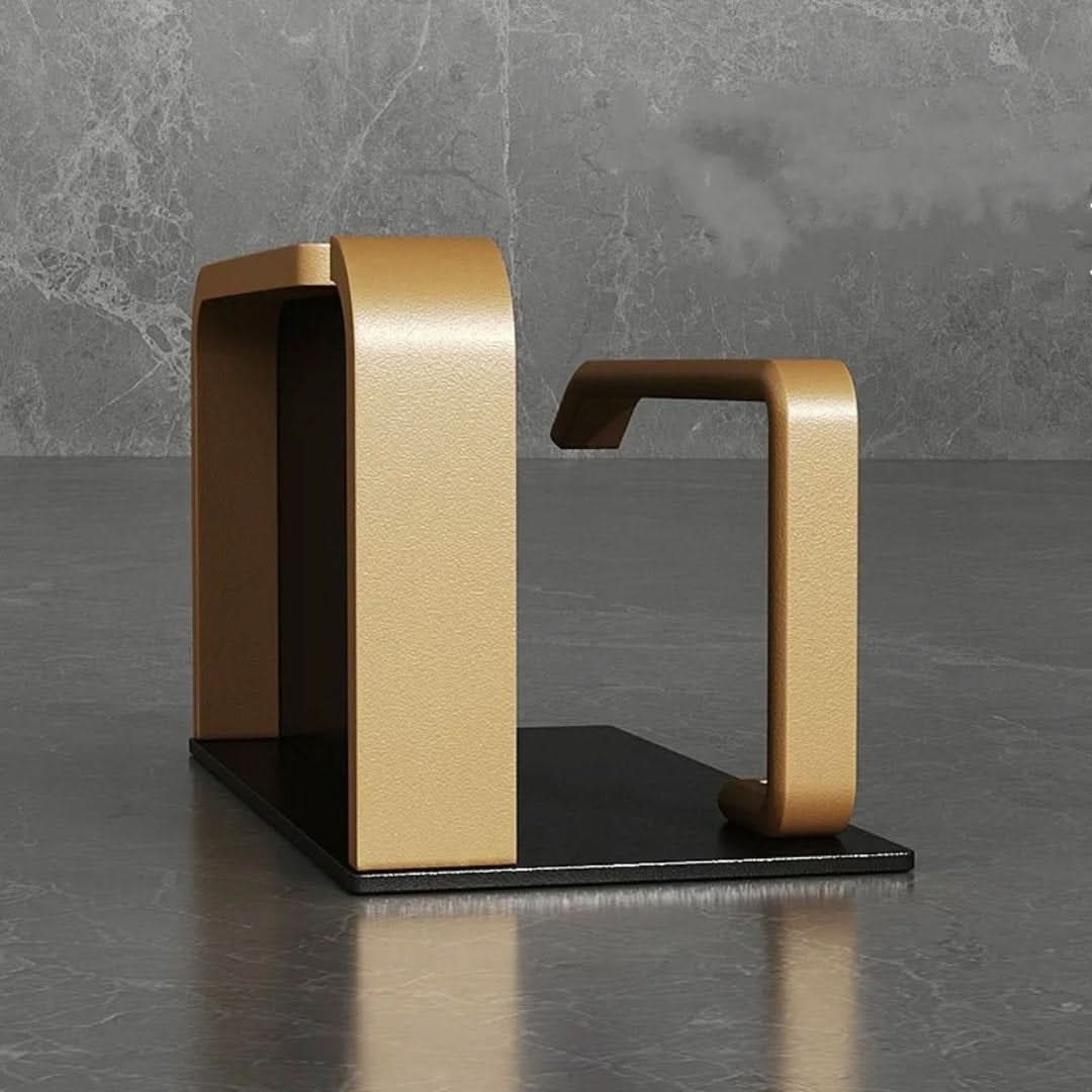 Modern Wall-Mount Toilet Paper Holder - Polished Metal Finish, view 5