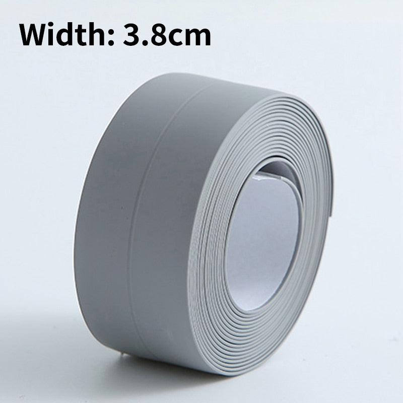 Self-Adhesive Waterproof Bath Sealing Strip - PVC, 3m Length, view 13