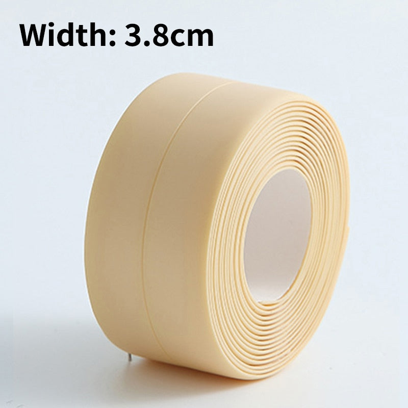 Self-Adhesive Waterproof Bath Sealing Strip - PVC, 3m Length, view 14