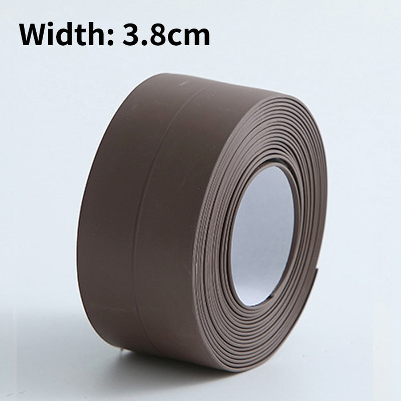 Self-Adhesive Waterproof Bath Sealing Strip - PVC, 3m Length, view 15