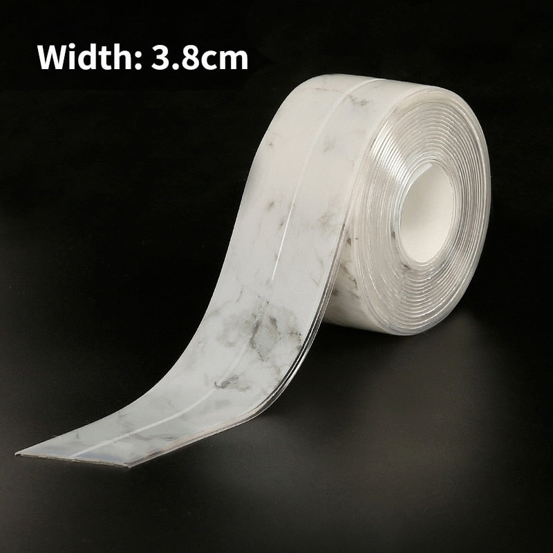 Self-Adhesive Waterproof Bath Sealing Strip - PVC, 3m Length, view 6